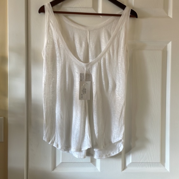 Chaser seamed scoop back linen tank - Picture 4 of 6